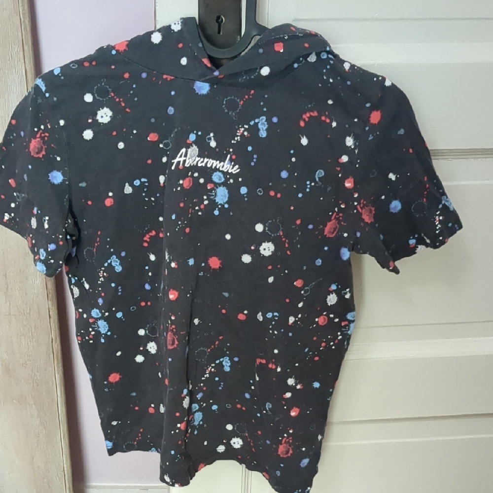 Abercrombie & Fitch Kids Multicolor Splatter Hoodie